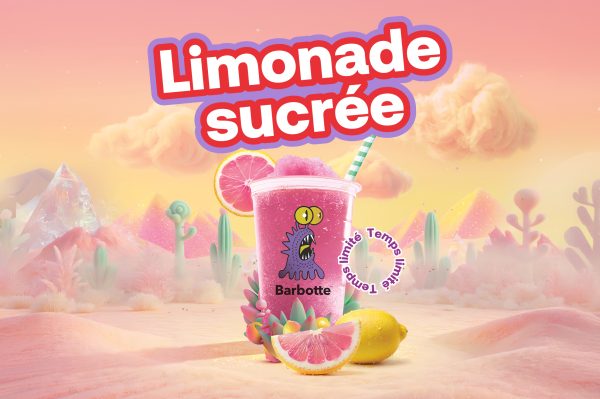 Affiche de limonade sucrée rose
